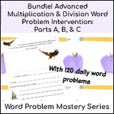 One to Two Step Word Problem Intervention Bundle: All Four