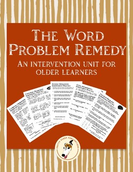 Preview of Word Problem Intervention Unit
