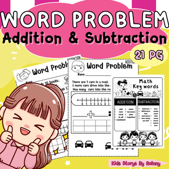 Preview of Word Problem Key Words Anchor Chart (first grade )'; clip art