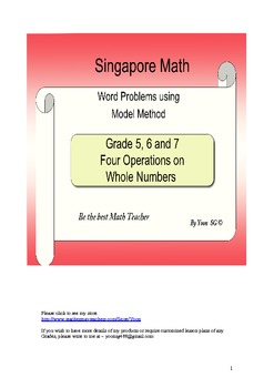 Preview of Word Problem Made Easy - Model Method (Singapore Math)