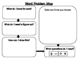 Word Problem Map: Math Graphic Organizer (Spanish and English)