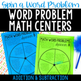 Word Problem Math Centers {Addition and Subtraction Word P
