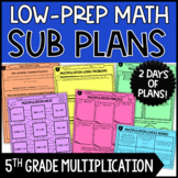 Emergency Substitute Plans - 5th Grade Math Sub Plans - Mu