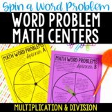 Word Problem Math Centers | Multiplication and Division Wo