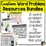 Word Problem Math Custom Bundle C | 4th Grade