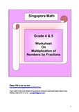 Word Problem Model Method - Multiplication by Fractions Gr