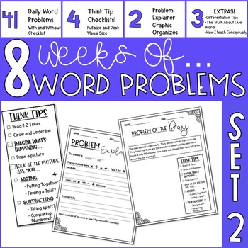 Preview of Word Problem Of The Day- Set 2- 3rd Grade