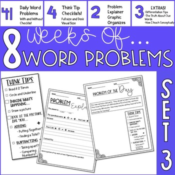 Preview of Word Problem Of The Day- Set 3- 3rd Grade