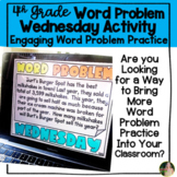 Word Problem Practice Activity  for 4th Grade l Digital & 