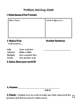 problem solving make an organized list 3rd grade