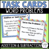 Word Problem Solving Task Cards Addition and Subtraction |
