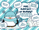 Word Problem Solving Third Grade Winter Edition Choose the