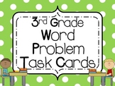 3rd Grade Math Test Prep Word Problem Task Cards **Standar