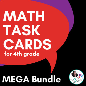 Preview of 4th Grade Math Task Cards BUNDLE