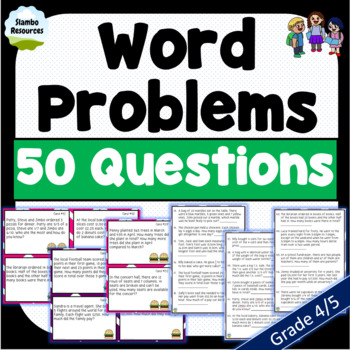Preview of Grade 4 & 5 Word Problems