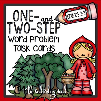 Preview of Two Step Word Problems Addition Substraction Little Red Riding Hood Gr 2 & 3