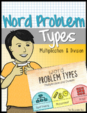 Multiplication and Division Word Problem Types - Printable or Google Classroom