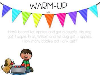 Word Problem Warm Up Fall Freebie 1 Oa 1 By Momma With A Teaching Mission