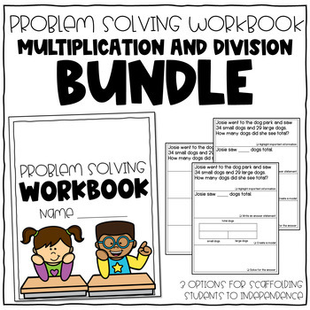 Preview of Word Problem Warm-up Workbook: Multiplication and Division BUNDLE