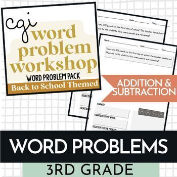 Preview of Word Problem Workshop Addition & Subtraction Word Problems
