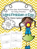 Word Problem a Day {One-Step}