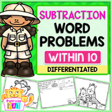 Subtraction Word Problems for Kindergarten within 10