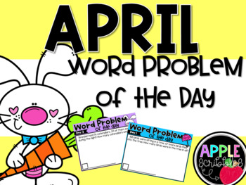 Preview of Word Problem of the Day - APRIL