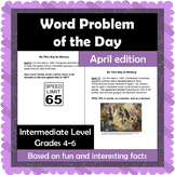 Word Problem of the Day - April - Intermediate Level
