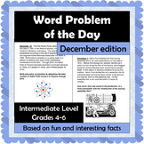 Word Problem of the Day - December - Intermediate Level