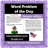 Word Problem of the Day - January - Intermediate Level