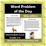 Word Problem of the Day - May - Intermediate Level
