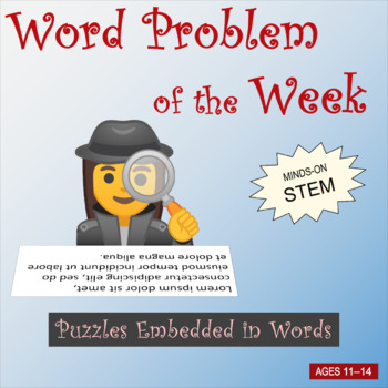 Preview of Word Problem of the Week