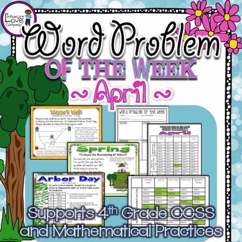 Preview of Multi-Step Word Problems {April}