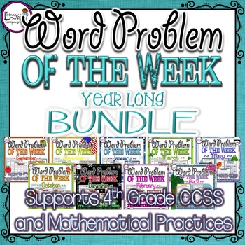 Preview of Multi-Step Word Problems {BUNDLE}