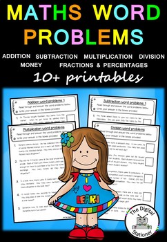 Preview of Maths Word Problems – 10+ printables