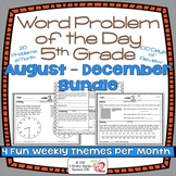 Word Problems 5th Grade Bundle, Spiral Review