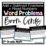 Word Problems Adding and Subtracting Fractions and Mixed N