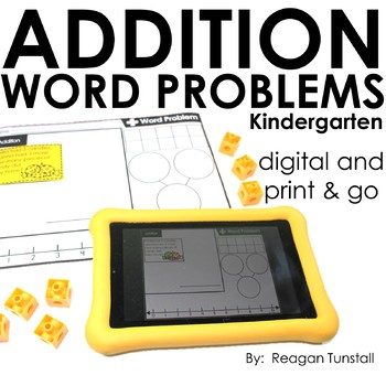 Preview of Word Problems Addition Kindergarten