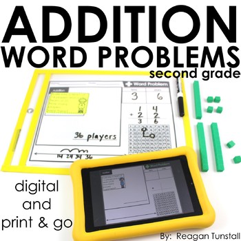 Preview of Word Problems Addition Second Grade