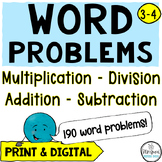 Word Problems - Addition, Subtraction, Multiplication,  Di