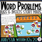 Word Problems Addition & Subtraction within 10 & 20 - BUGS