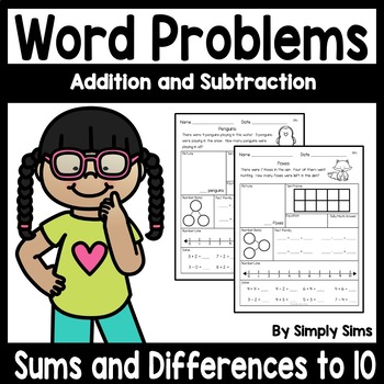 Preview of Word Problems | Story Problems | Addition and Subtraction | Math | Spring