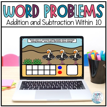 Preview of Word Problems Addition and Subtraction for Google Slides