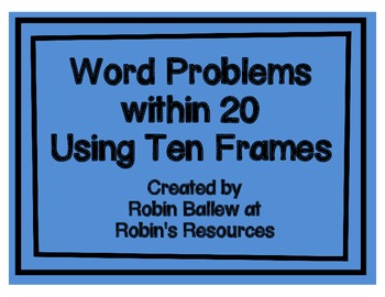 Preview of Word Problems: Addition and Subtraction within 20 with Ten Frames