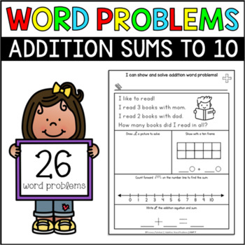 Preview of Word Problems - Addition within 10