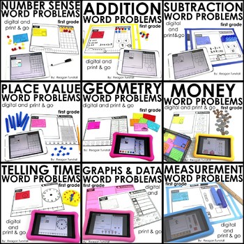 Preview of Word Problems Bundle First Grade