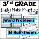 Word Problems Daily Math Review 3rd Grade Bell Ringers Warm Ups