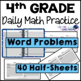 Word Problems Daily Math Review 4th Grade Bell Ringers Warm Ups