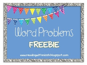 Preview of Word Problems FREEBIE