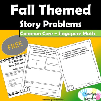 Preview of Word Problems - Fall Themed